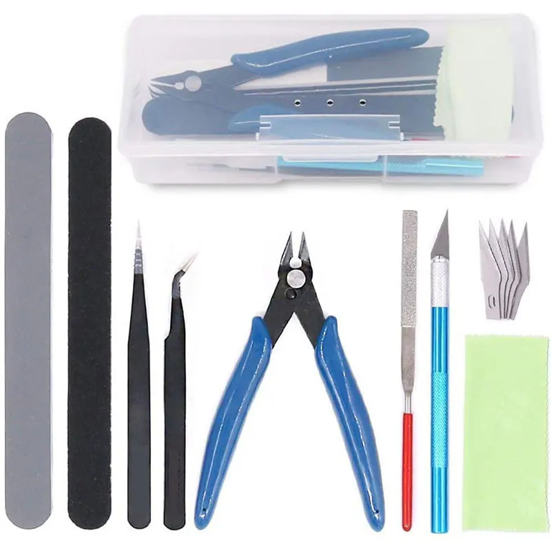 Model Kit Tool Set - 模型ツールキット ガンプラツール ガンプラ組み立て用 ホビーモデラー向け基本ツール ホビーモデル製作・組み立て用