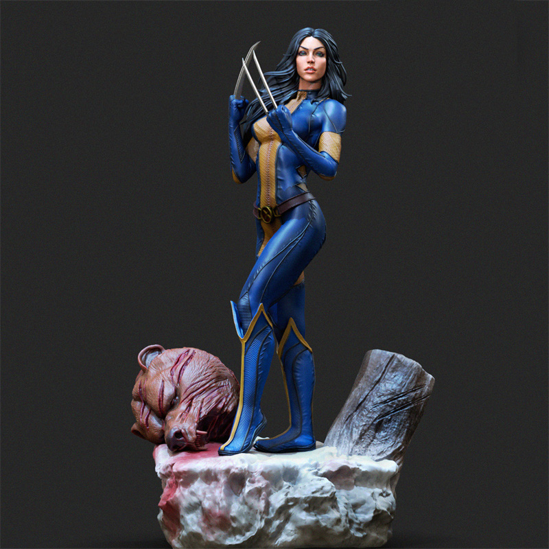 Model Kit Wolverine - 1/24 1/18 レジンモデルキット 女性ウルヴァリンフィギュア 未塗装 無色