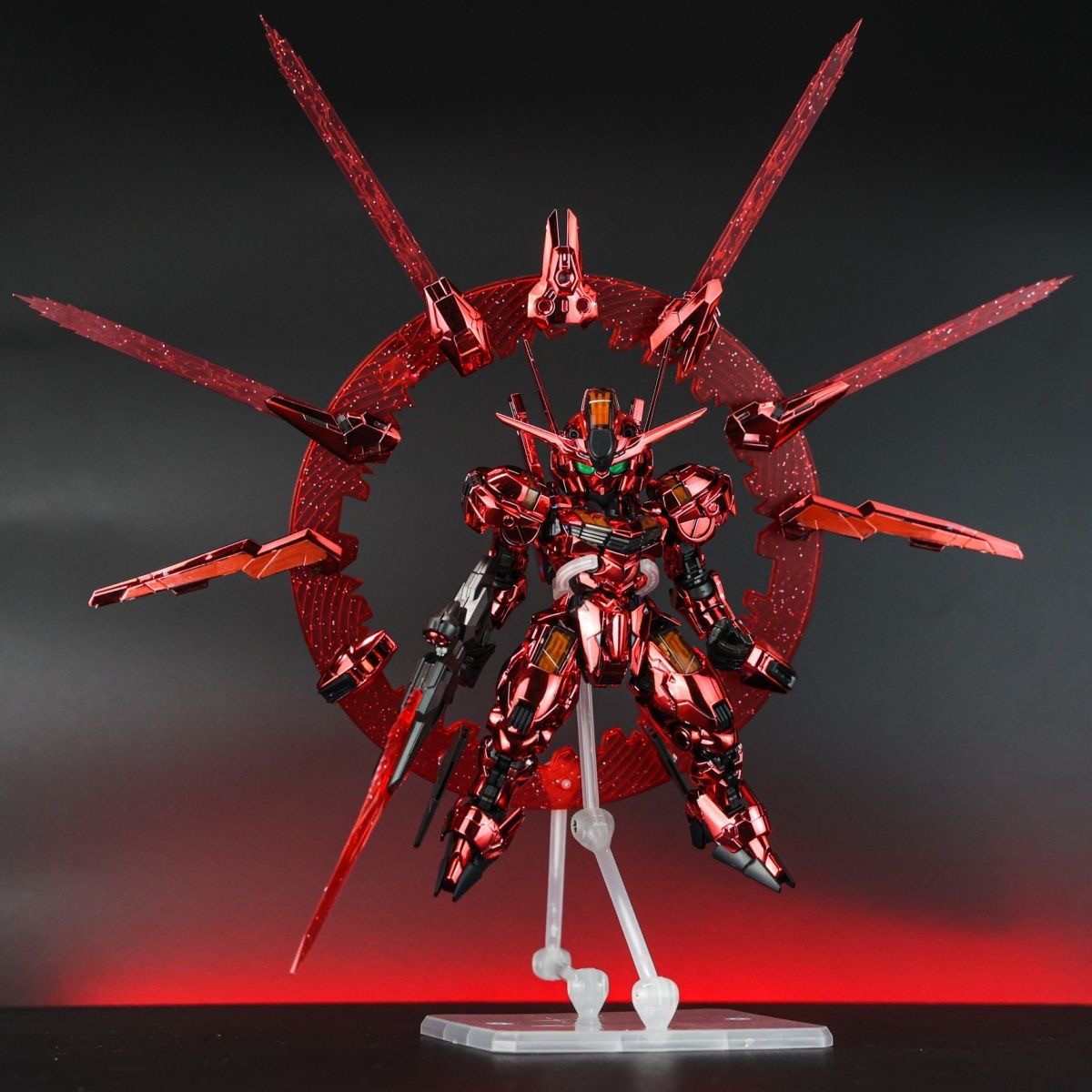 Model Kit Third Party - MGSD 空中アクションフィギュア XVX-016 電気メッキ赤色アニメフィギュア PVC モデルキット組立ロボット玩具可動ギフト装飾