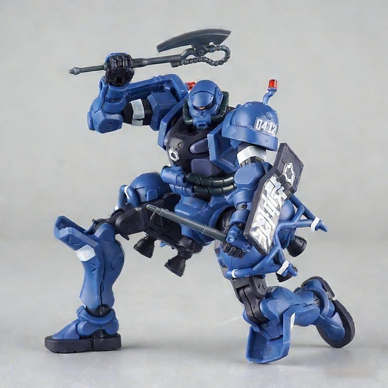 Model Kit Zaku - Gquuuuuux 軍事警察ザク Hg 1/144 組み立てモデルキットアクションフィギュアパズルおもちゃグッズデスクトップ装飾人形ギフト