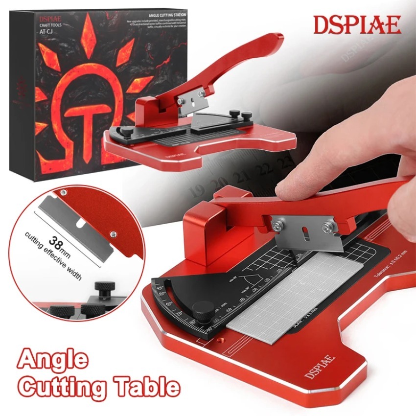 Model Kit Tool Set - DSPIAE AT-CJ 固定角切断テーブルステーションハンドツールセット精密作業アルミ合金ホビー DIY 改造モデルツール