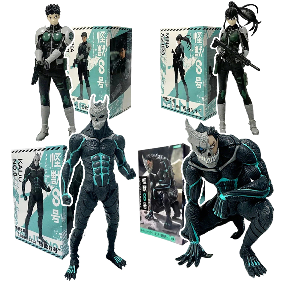 Model Kit Kaiju No 8 - 怪獣8号 21cmフィギュア、カフカ・ヒビノ モンスターフォームスタンディングスタチュー、アニメコレクション装飾飾り