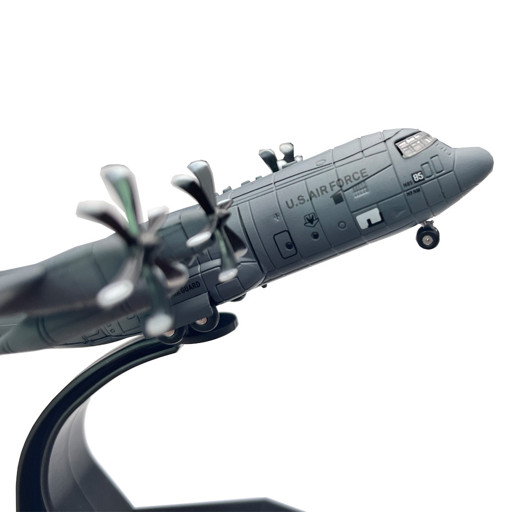 Model Kit Planes - 1/200 スケール米国ロックヒルド C-130 ハーキュリーズ輸送機 C130 ダイキャストメタル飛行機ミリタリーモデルギフトコレクションオーナメント