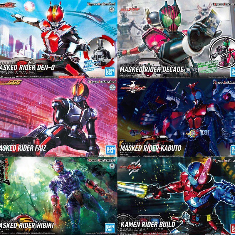 Model Kit Kamen Rider - バンダイ仮面ライダーディケイド DCD フィギュアライズスタンダードプラスチック組立モデルキット仮面ライダーコレクタブルアクションフィギュアアニメホビー
