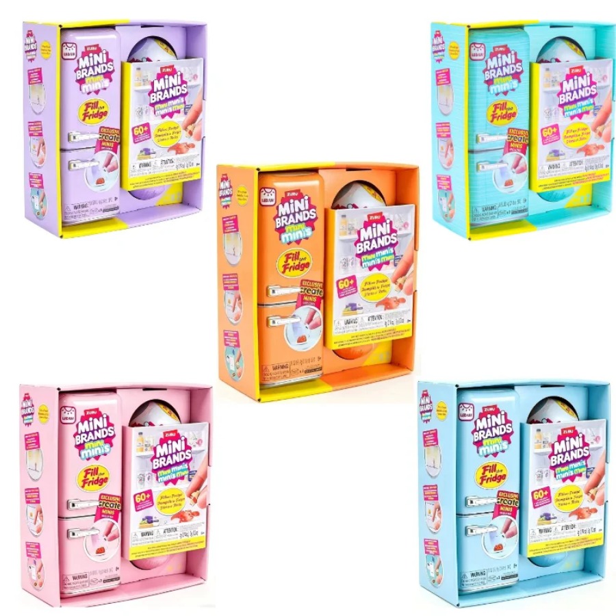 Model Kitchen Set Pvc - ZURU 5サプライズミニフリッジボールシリーズ ブラインドボックストイコレクション ミステリアスミニブランド入り フリッジフードボール サプライズボックストイズ
