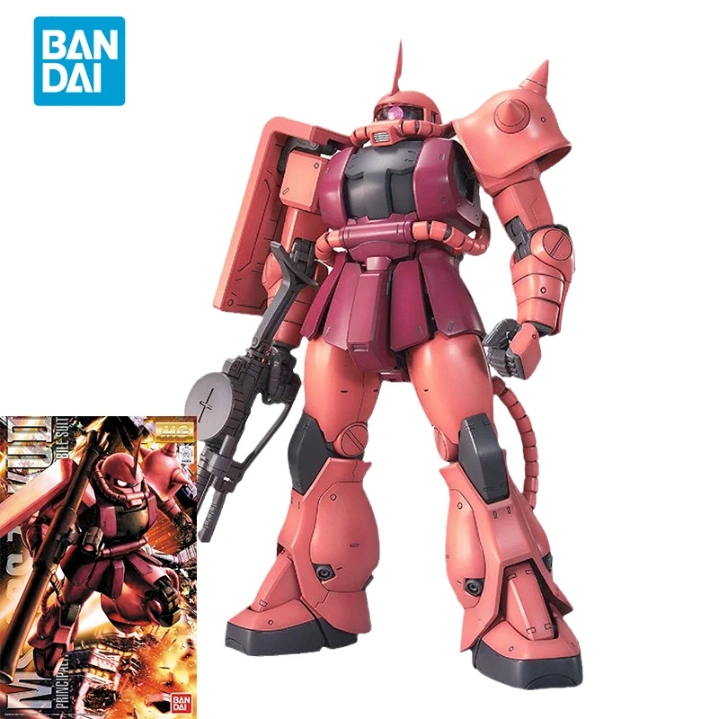 Model Kit Zaku - バンダイ-ガンダムアクションフィギュア,アニメモデル,mg 1: 100 ms-06s,char s zaku
