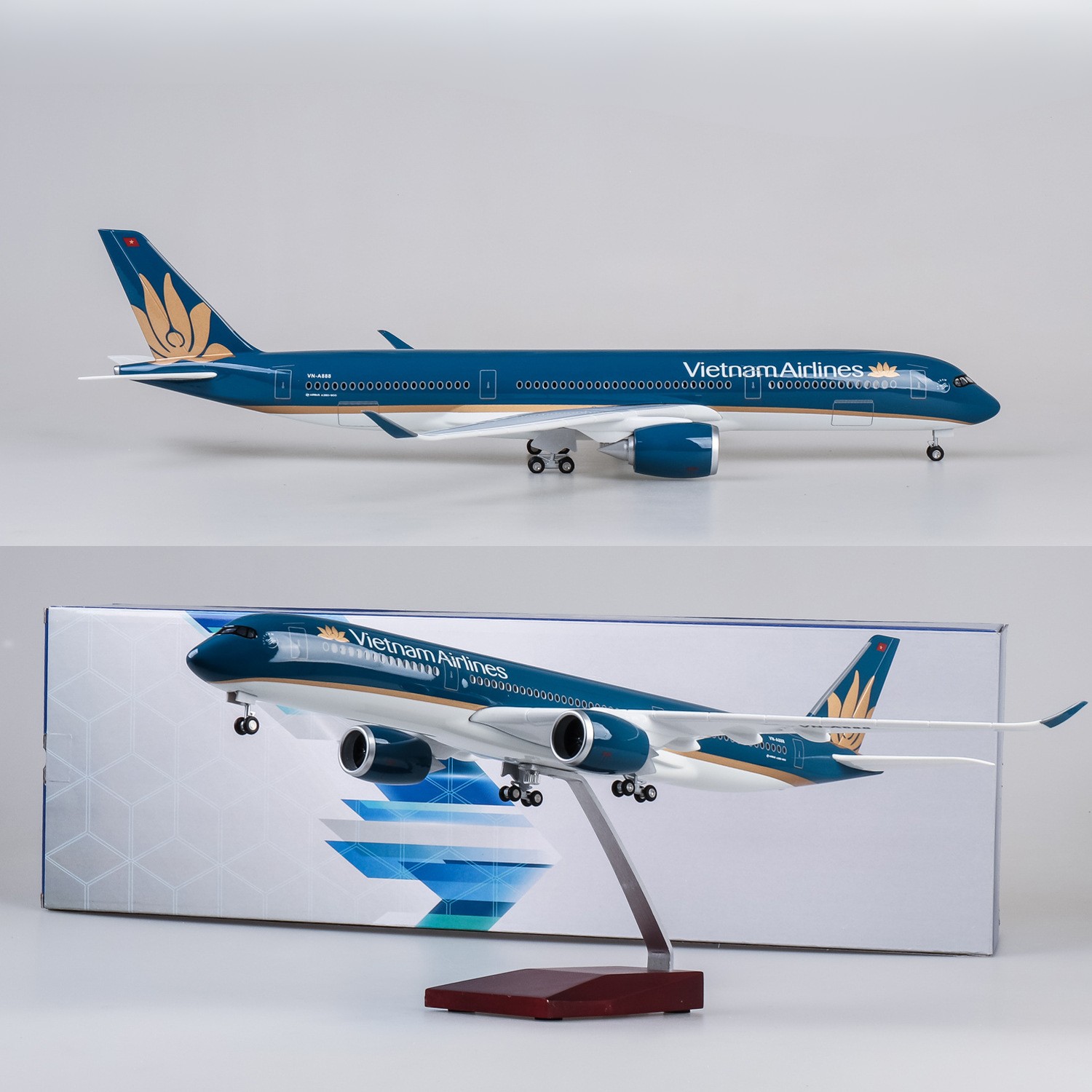 47cm大型おもちゃ飛行機 ベトナムA350 ダイキャスト樹 - Model Kit Planes のレビューと価格