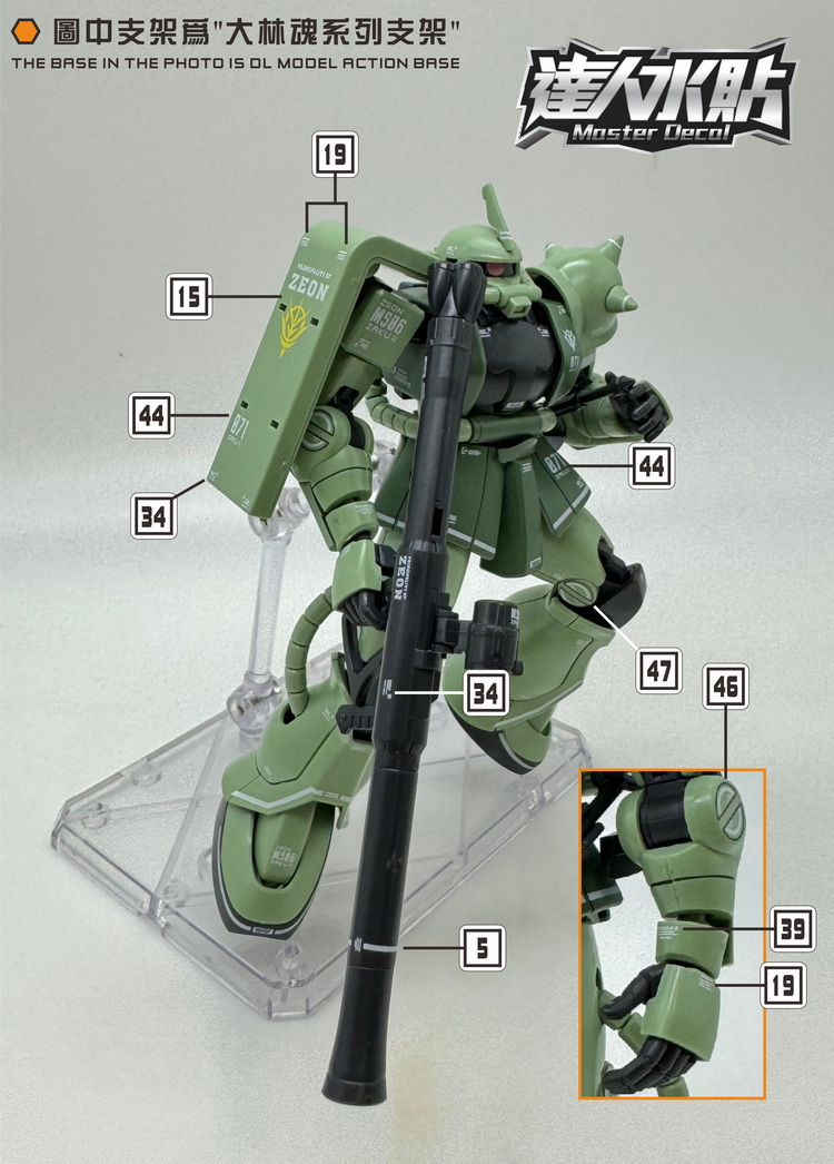 マスターデカール H028 蛍光ウォータースライドデカール  - Model Kit Gundam Hg のレビューと価格