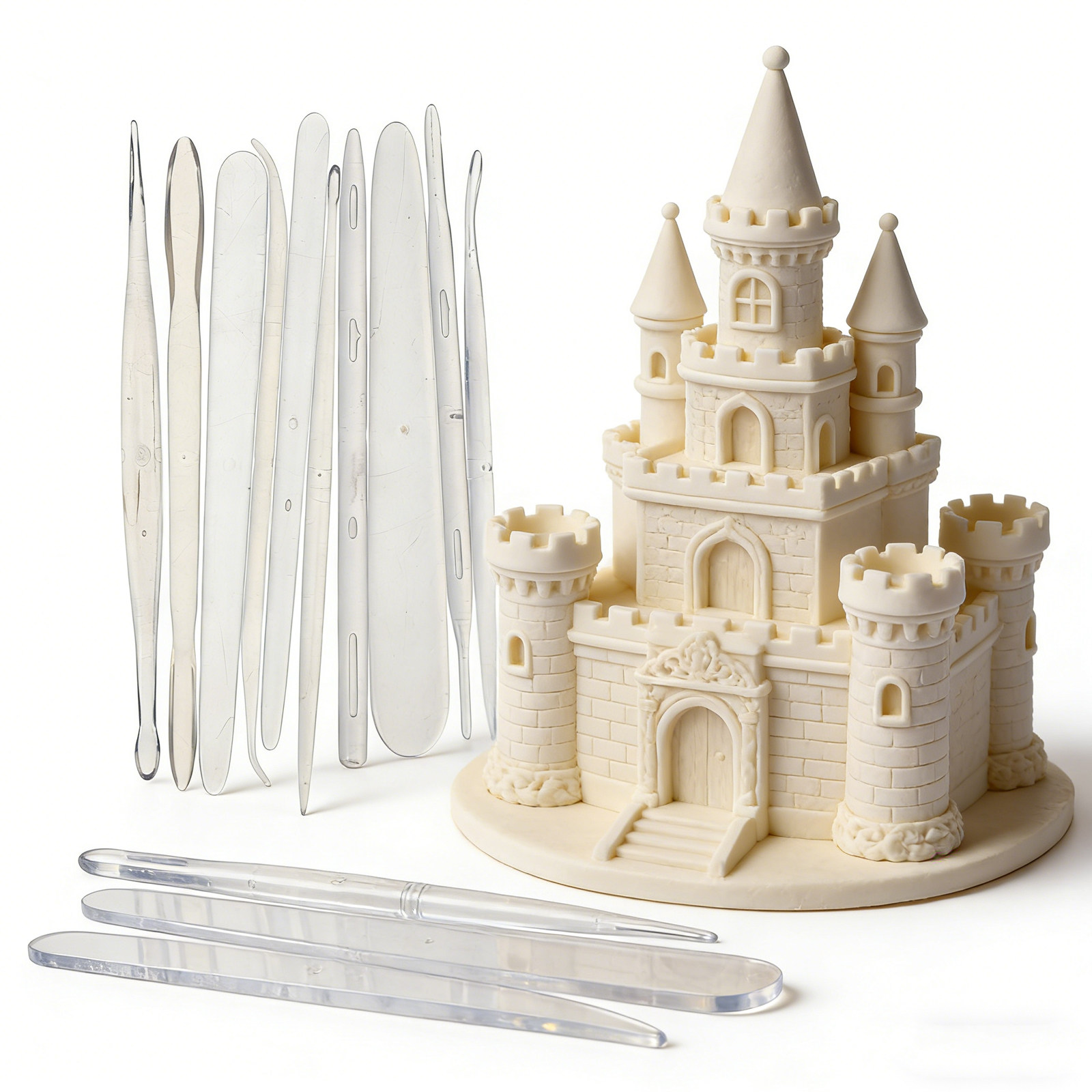 1セットのフォンダンツールセット。プラスチック製のケーキ彫刻 - Model Kit Tool Set のレビューと価格
