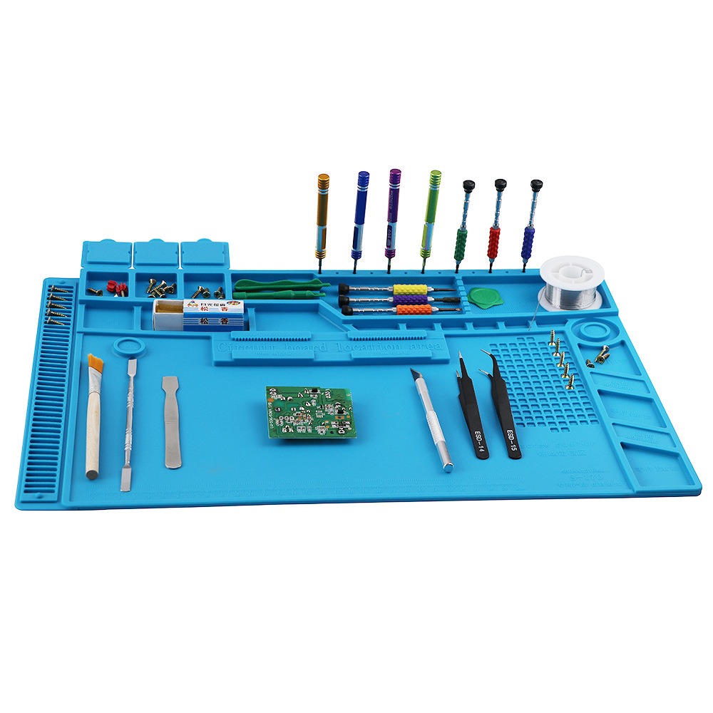 はんだ付けステーションマット シリコンワークマット 耐熱93 - Model Kit Runner Organizer のレビューと価格