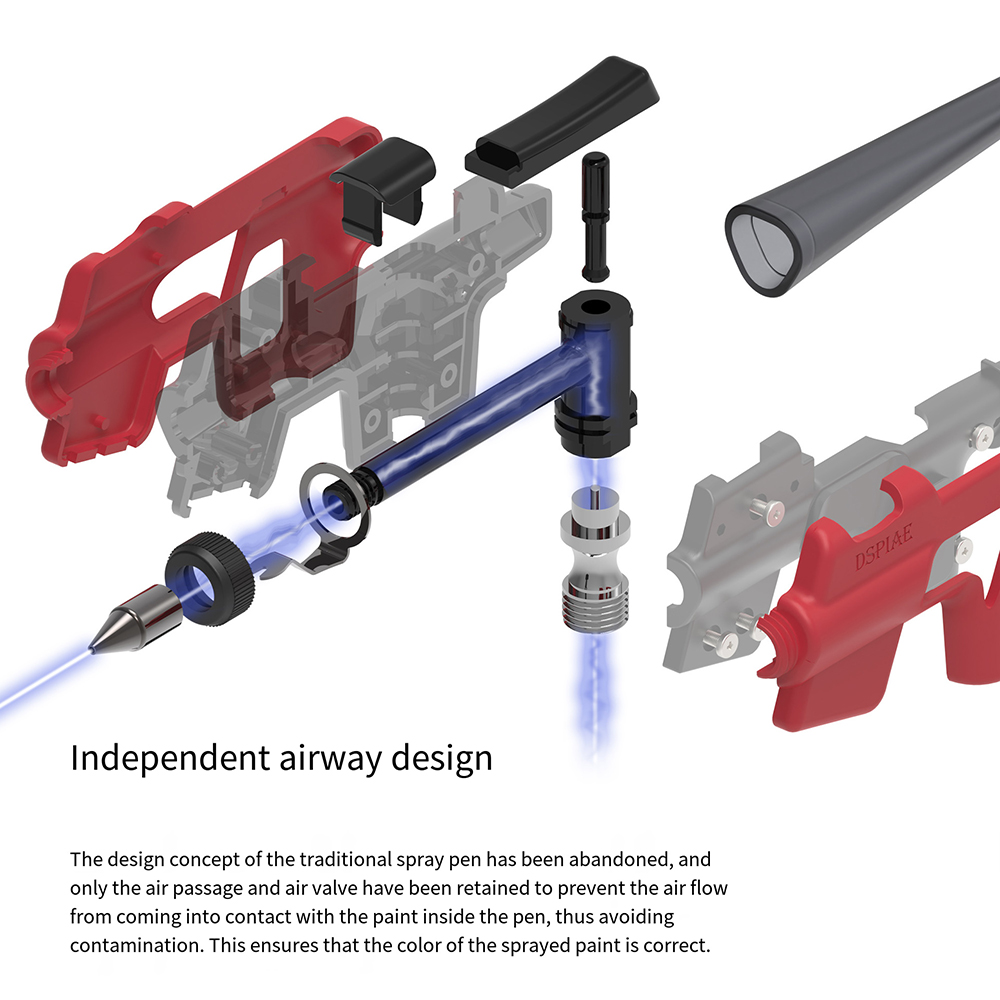 DSPIAE PT-AB ウォッシュフリーエアブラシセット  - Model Kit Tool Set のレビューと価格